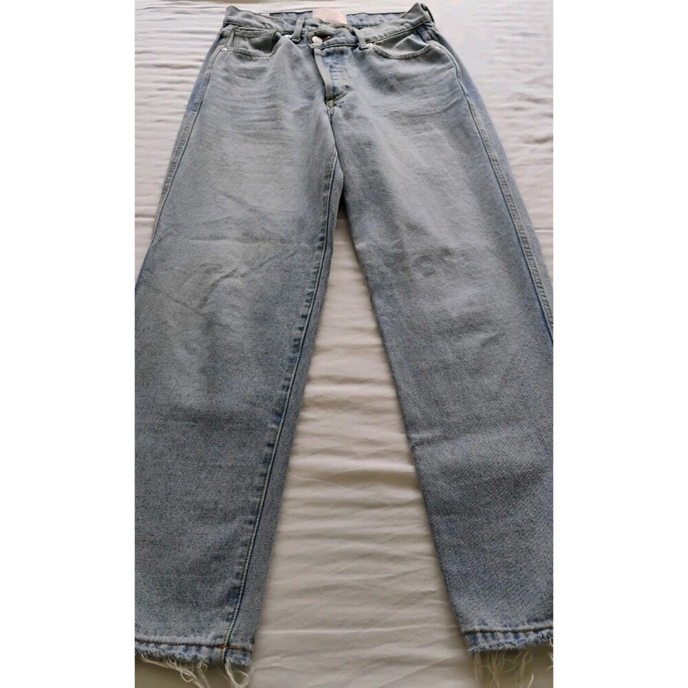 Women's Revice Boyfriend Jeans Straight Leg Crossover High 30" Waist 27" Inseam